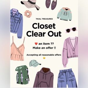 Closet Clear Out - 🌻 Make an Offer 🌻 Accepting reasonable offers !!